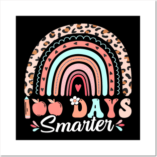 100th Day of School Teacher  Leopard 100 Days Smarter Posters and Art